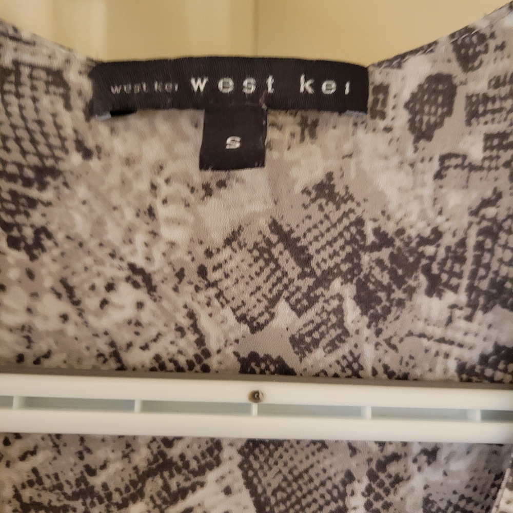 West Kei Snake Print Top